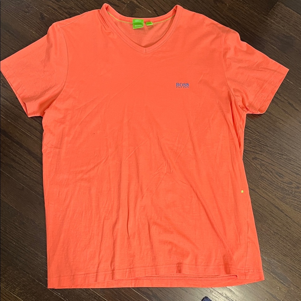 BOSS Men's Vibrant Orange Tee